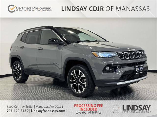 Certified 2023 Jeep Compass Limited w/ Sun and Sound Group AWD/4WD image 1