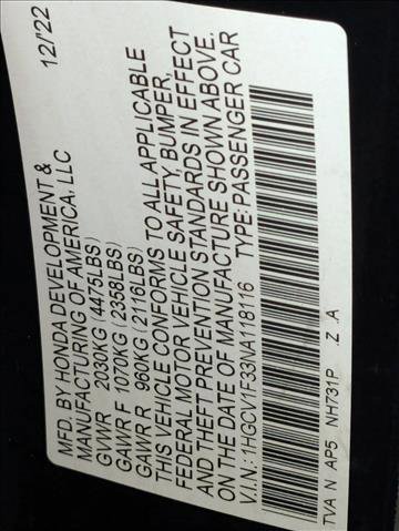 Certified 2022 Honda Accord Sport image 23