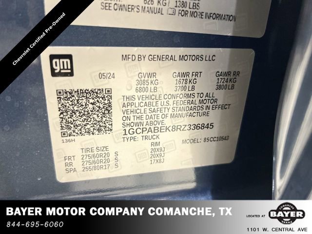 Certified 2024 Chevrolet Silverado 1500 Custom w/ LPO, Dark Essentials Package image 29