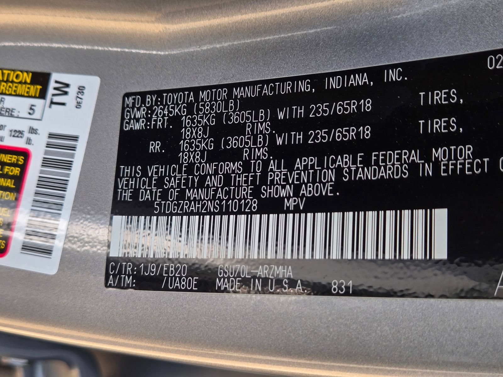 Used 2022 Toyota Highlander XLE FWD image 34
