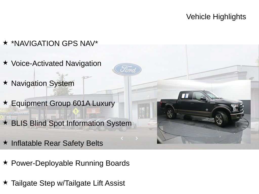 Used 2016 Ford F150 King Ranch w/ Equipment Group 601A Luxury image 20