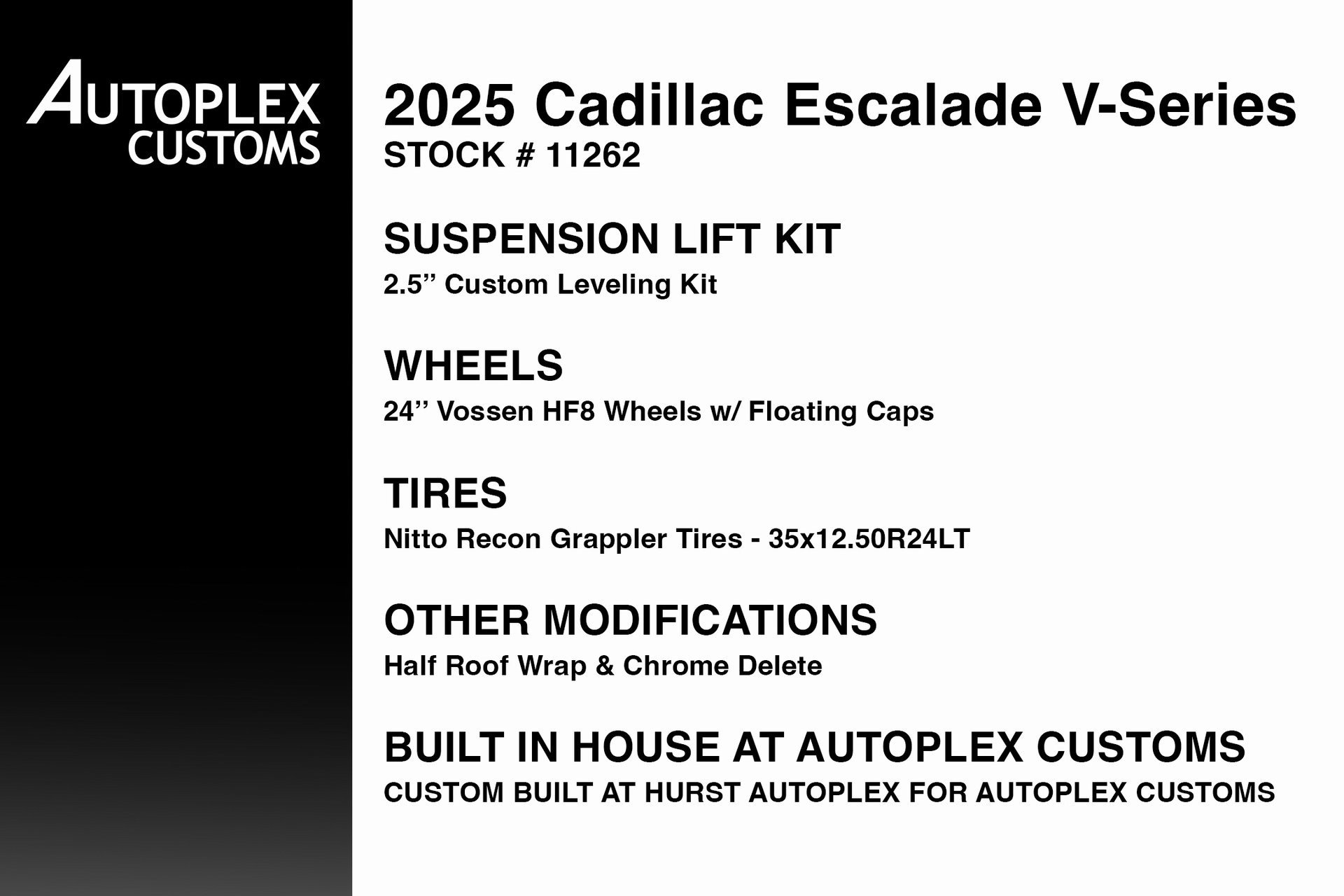 Used 2025 Cadillac Escalade V w/ LPO, Floor Liner Package image 2