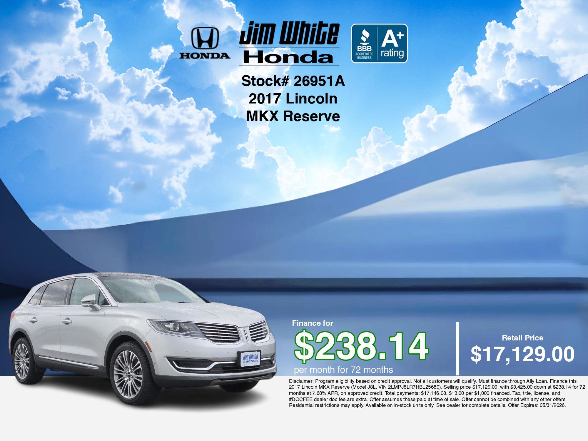 Used 2017 Lincoln MKX Reserve AWD/4WD image 3