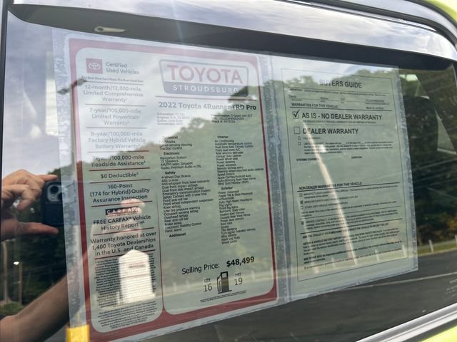 Certified 2022 Toyota 4Runner TRD Pro image 30