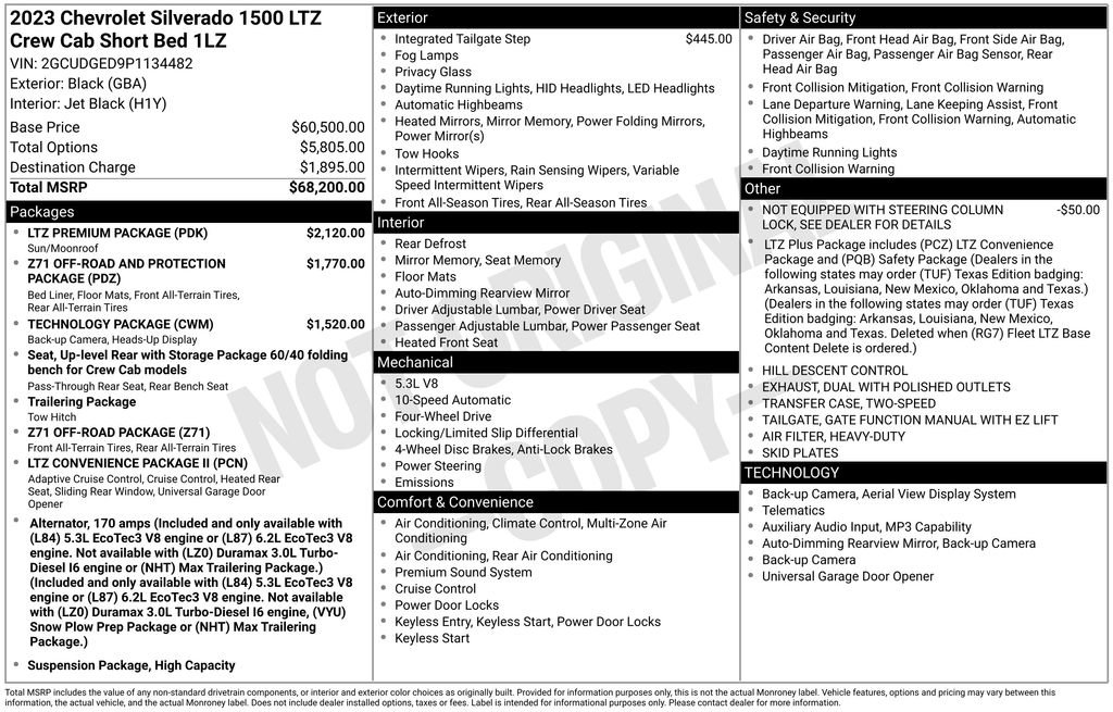 Used 2023 Chevrolet Silverado 1500 LTZ w/ LTZ Premium Package image 4