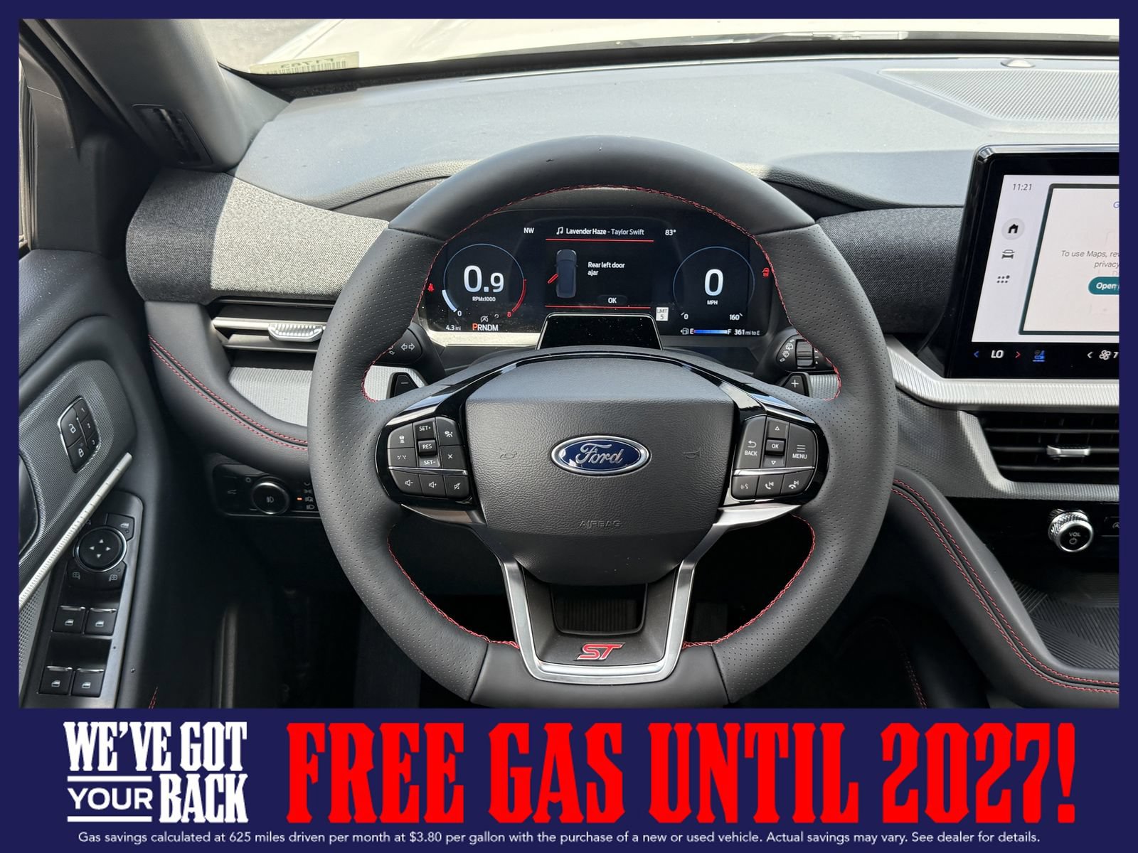 New 2026 Ford Explorer ST w/ Sun And Sound Package RWD image 12