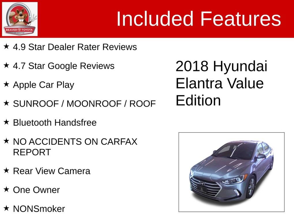 Used 2018 Hyundai Elantra Value Edition FWD image 4