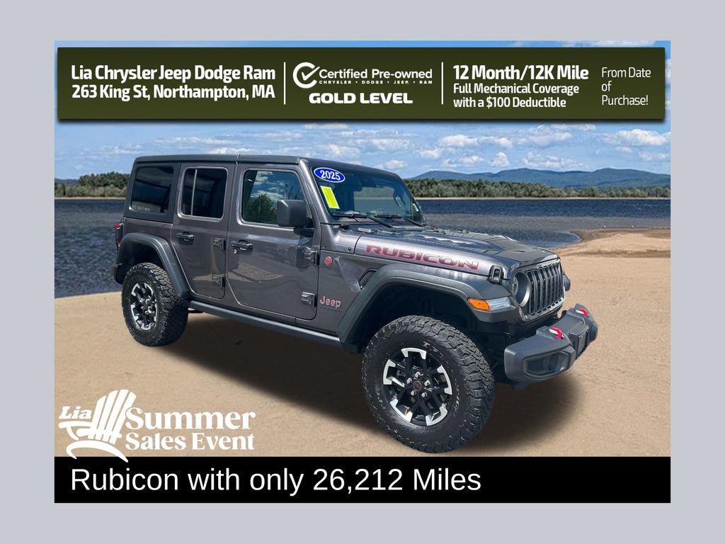 Certified 2025 Jeep Wrangler Unlimited Rubicon AWD/4WD image 1