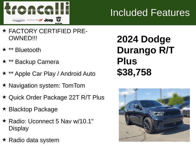 Certified 2024 Dodge Durango R/T AWD/4WD image 5