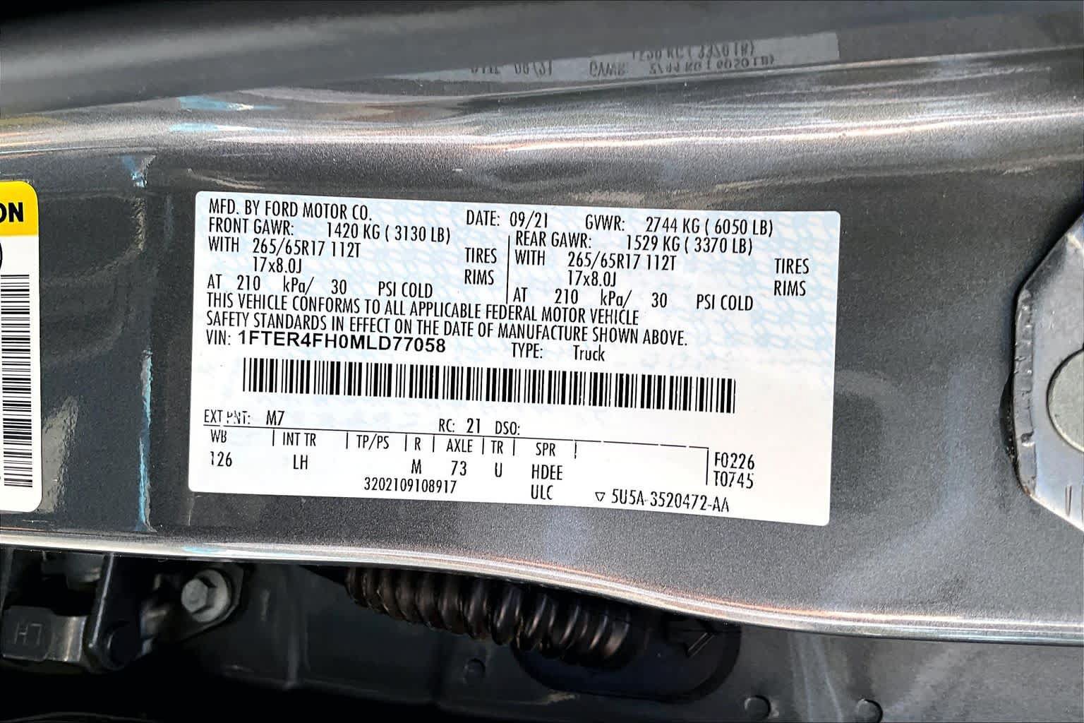 Used 2021 Ford Ranger XLT w/ Equipment Group 301A Mid AWD/4WD image 32