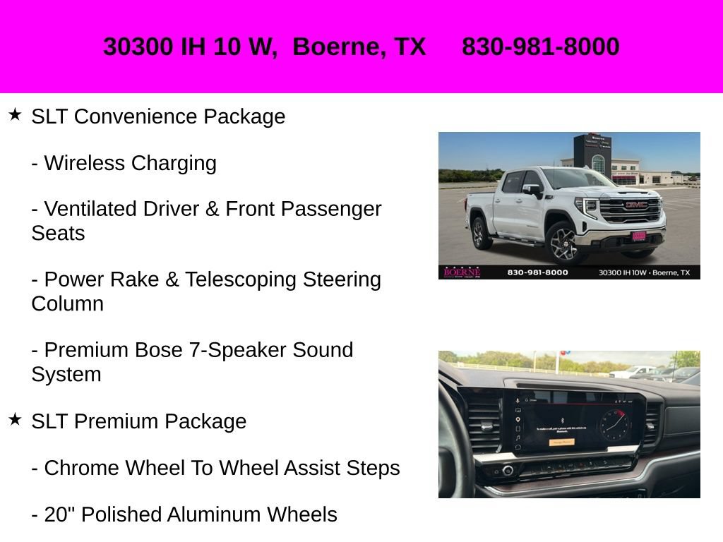 Used 2023 GMC Sierra 1500 SLT w/ SLT Premium Package AWD/4WD image 36