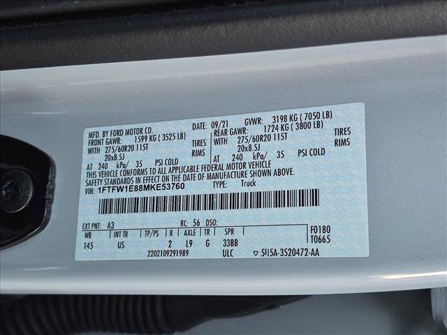 Used 2021 Ford F150 XLT w/ Equipment Group 302A High AWD/4WD image 14