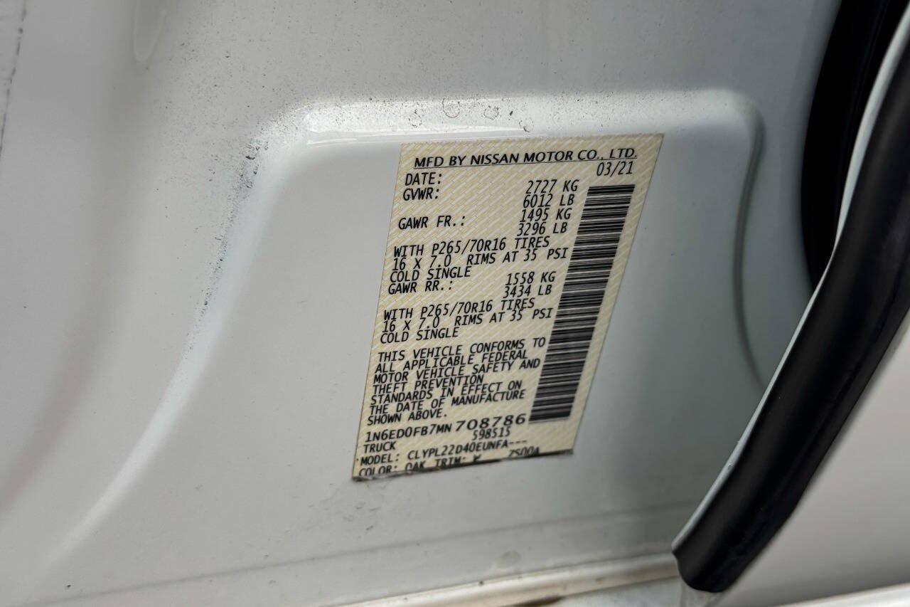 Used 2021 Nissan Frontier SV AWD/4WD image 21