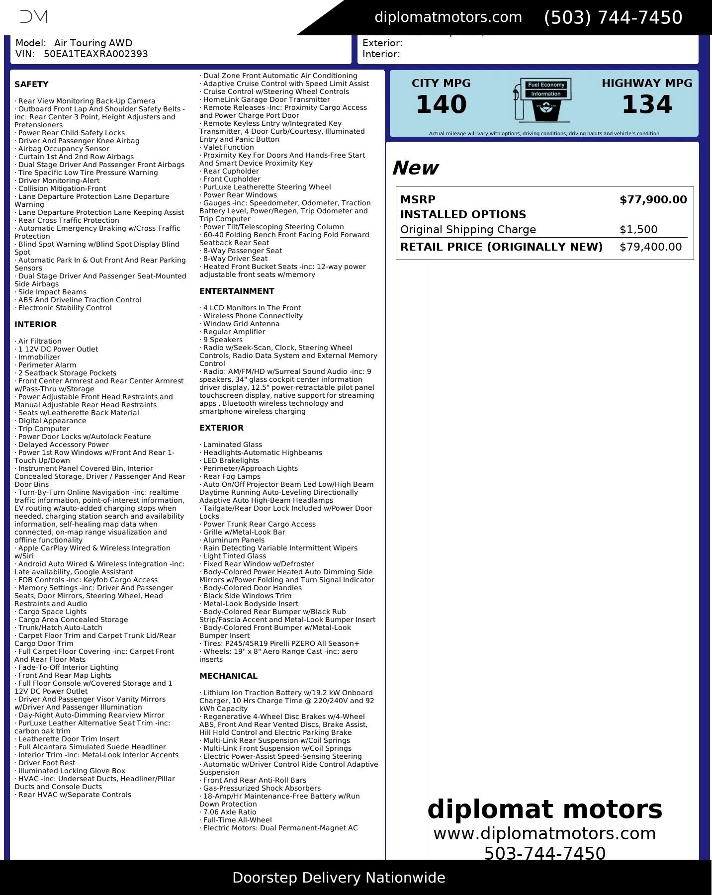 Used 2024 Lucid Air Touring image 3