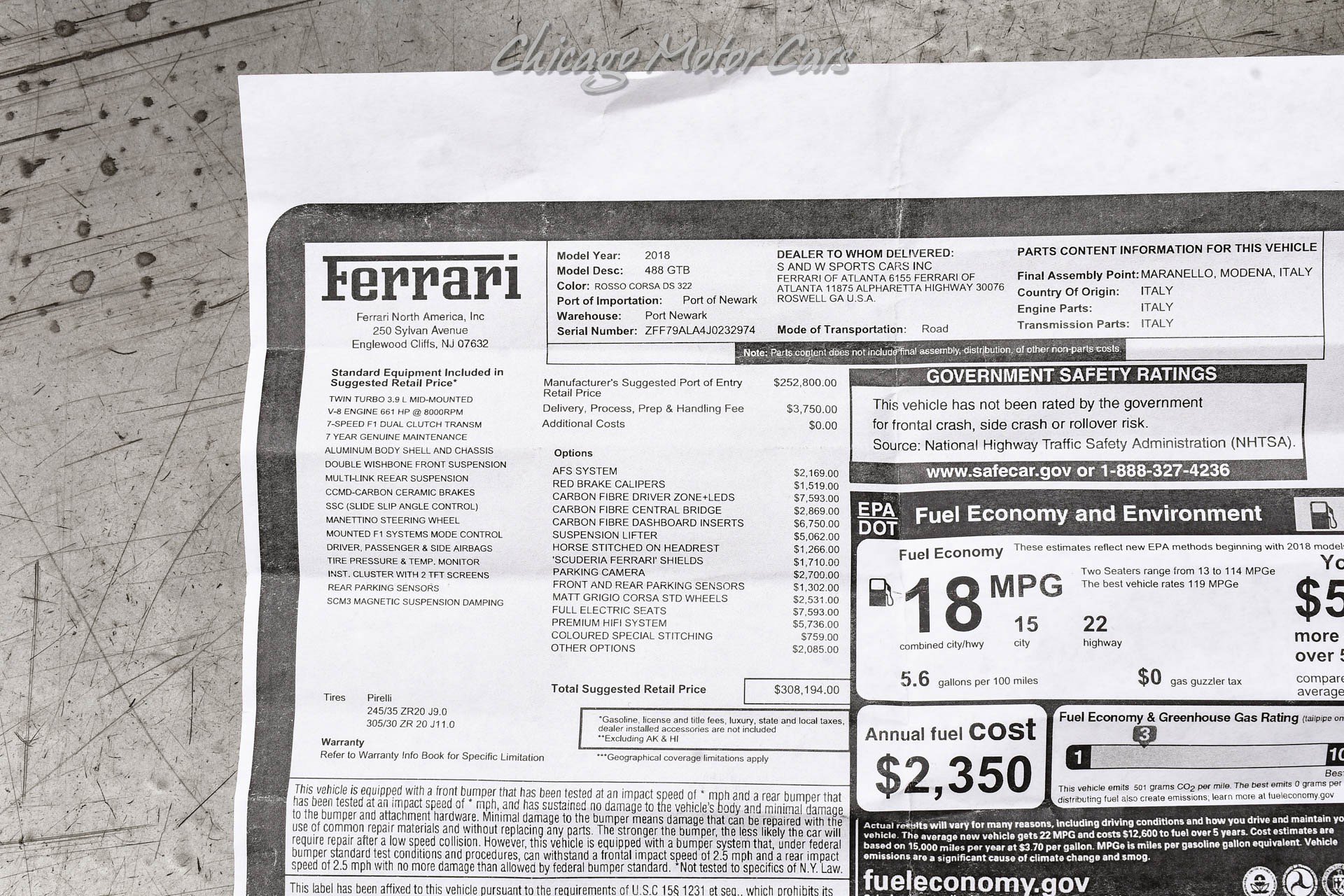 Used 2018 Ferrari 488 GTB image 56