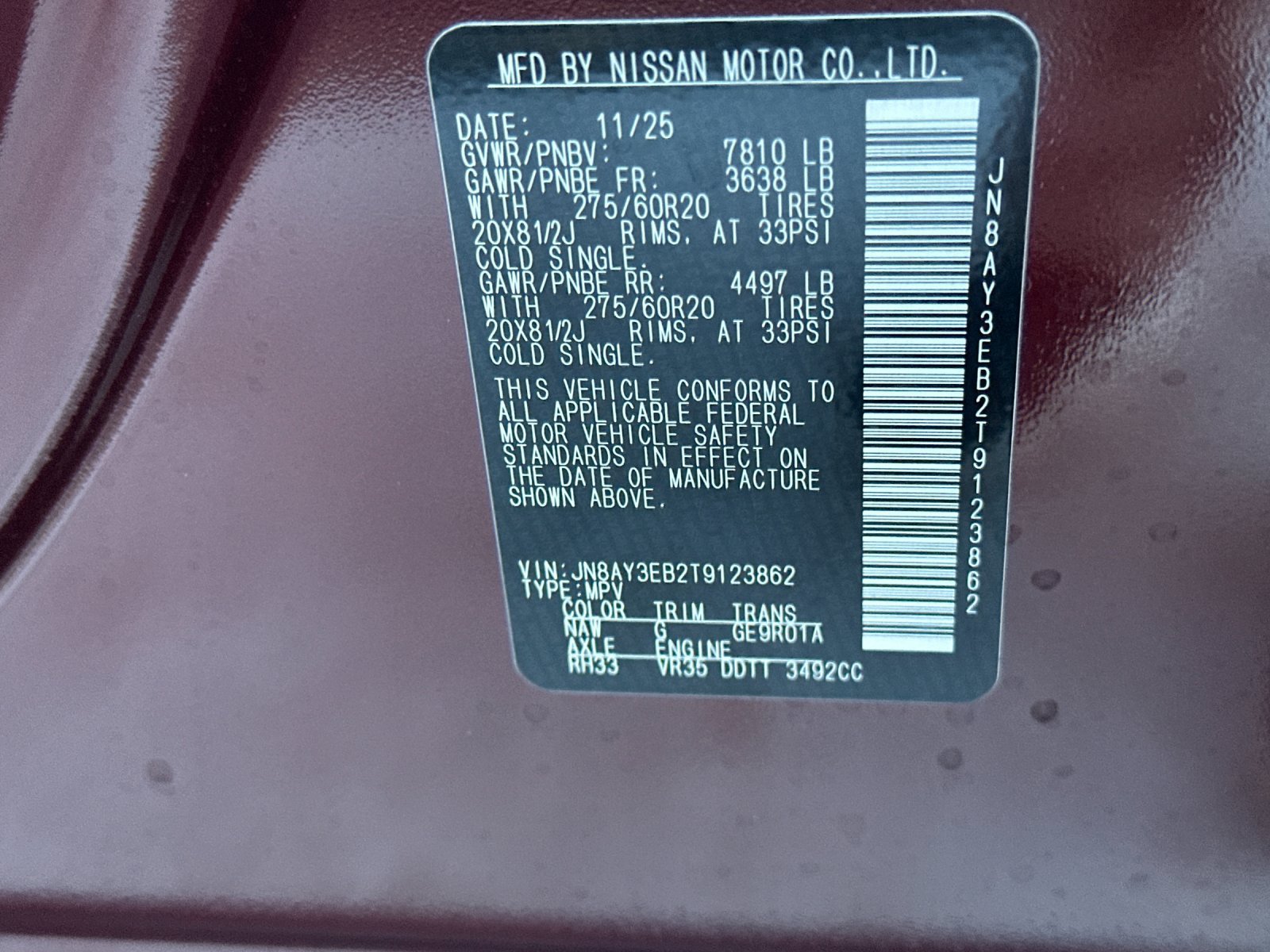 New 2026 Nissan Armada Platinum AWD/4WD image 27
