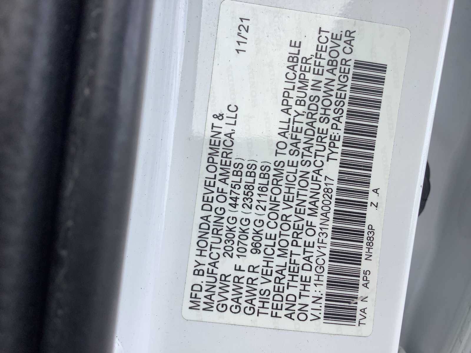 Certified 2022 Honda Accord Sport image 21