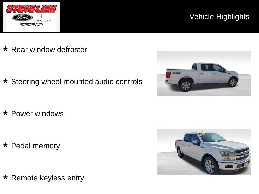 Used 2020 Ford F150 Platinum w/ Equipment Group 701A Luxury AWD/4WD image 22