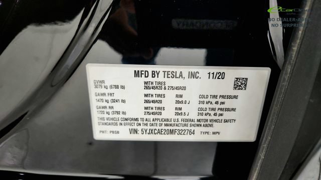 Used 2021 Tesla Model X Long Range AWD/4WD image 82