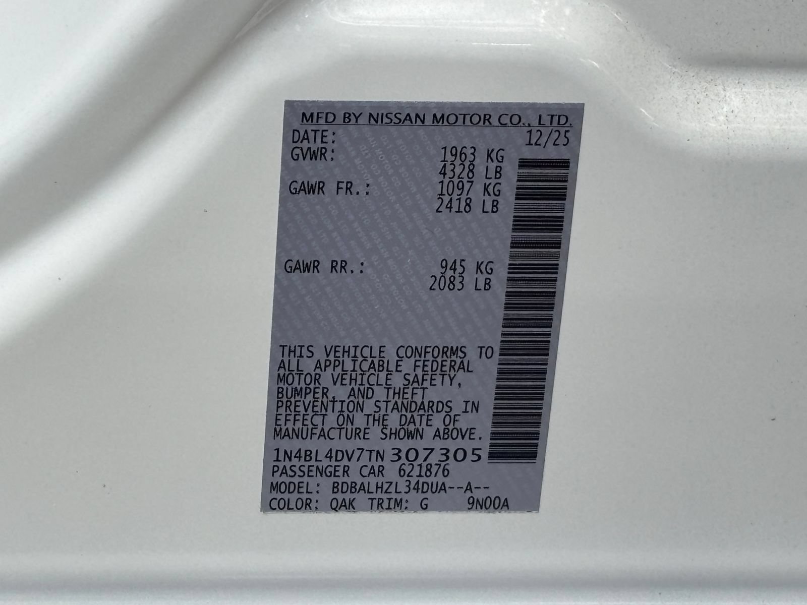Used 2026 Nissan Altima 2.5 SV FWD image 10