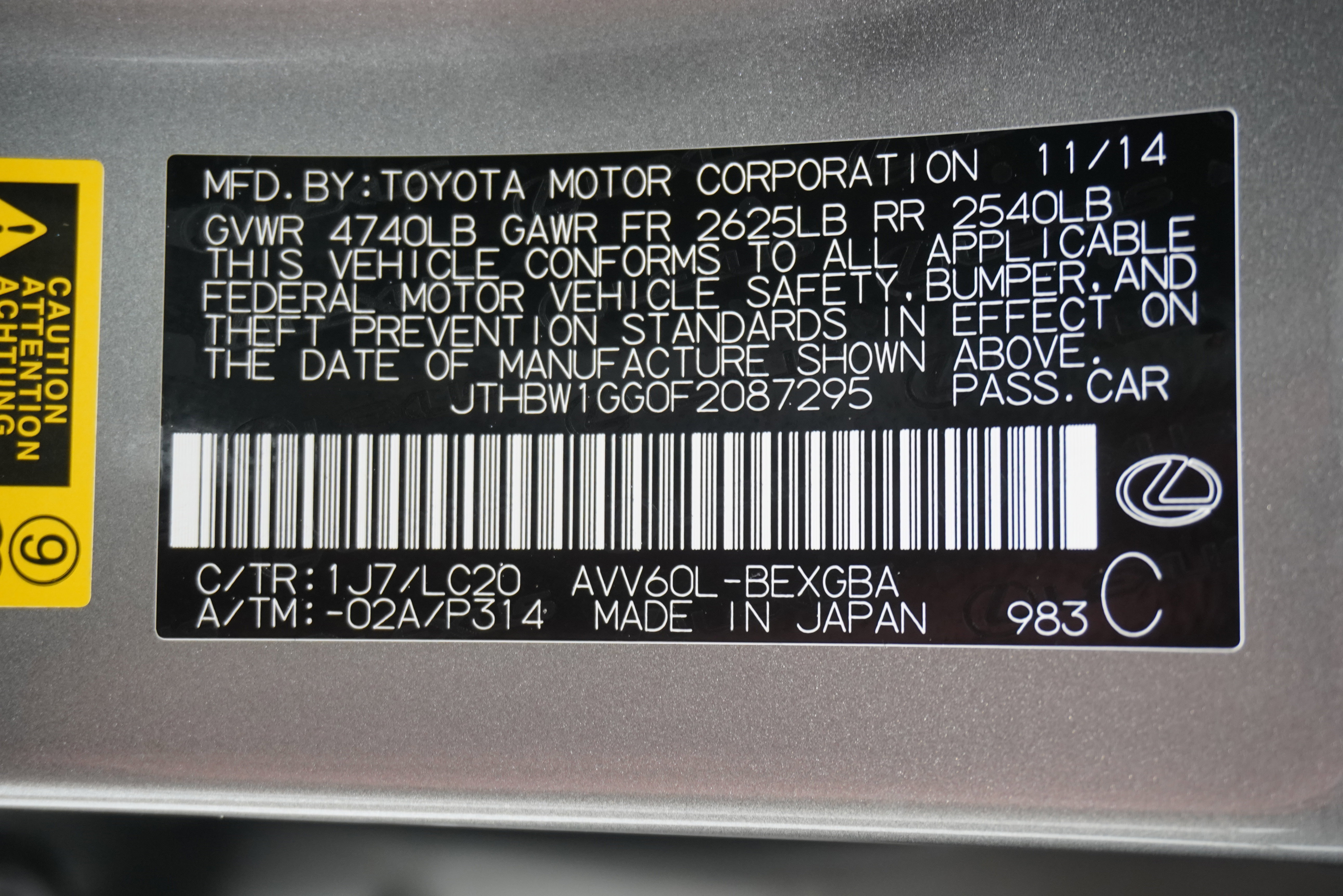 Used 2015 Lexus ES 300h FWD image 38