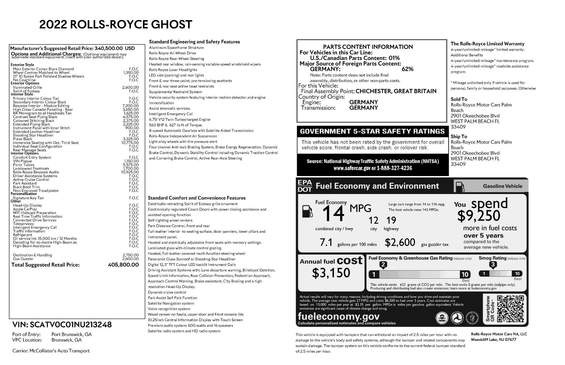 Used 2022 Rolls-Royce Ghost AWD/4WD image 5