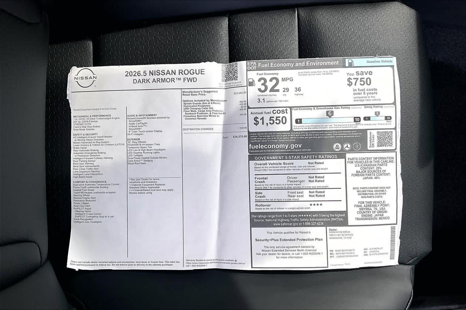 New 2026 Nissan Rogue Dark Armor FWD image 19