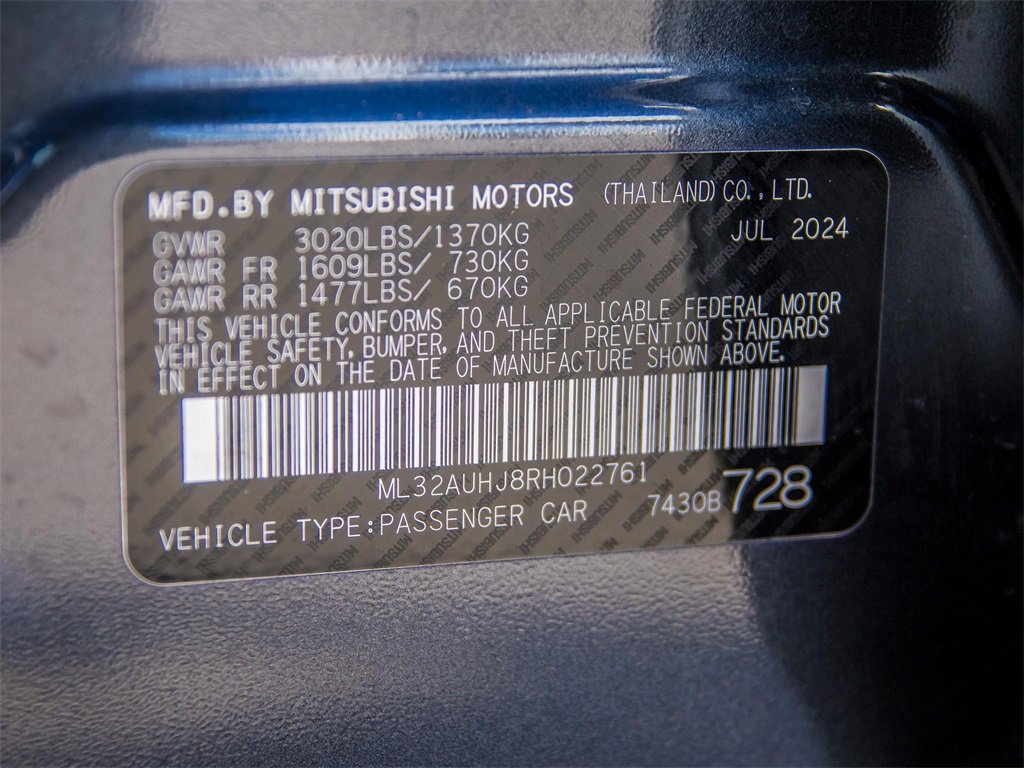 Used 2024 Mitsubishi Mirage ES image 28