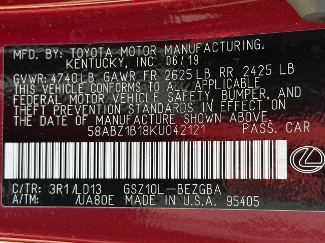Used 2019 Lexus ES 350 w/ Premium Package FWD image 31