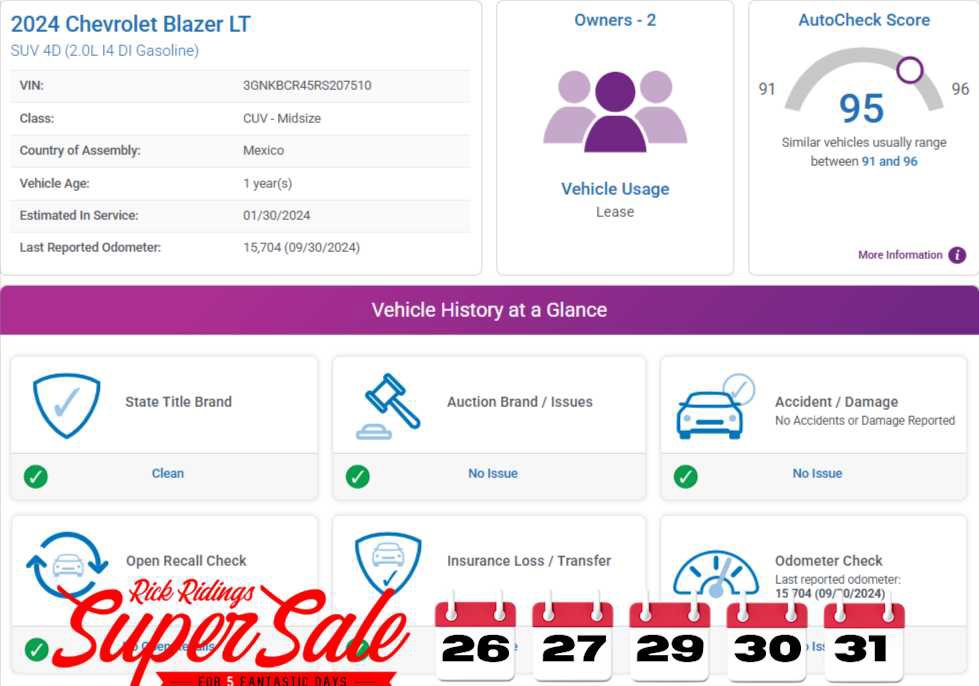 Used 2024 Chevrolet Blazer LT w/ Convenience Package image 5