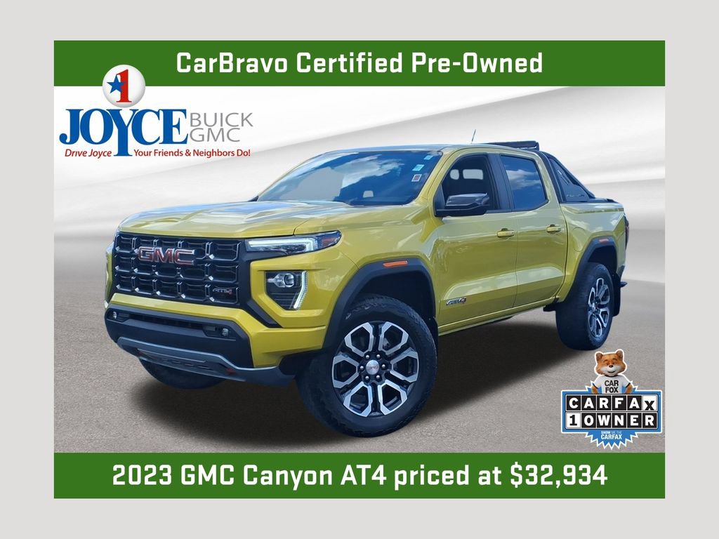 Certified 2023 GMC Canyon AT4 w/ LPO, Sports Bar Package