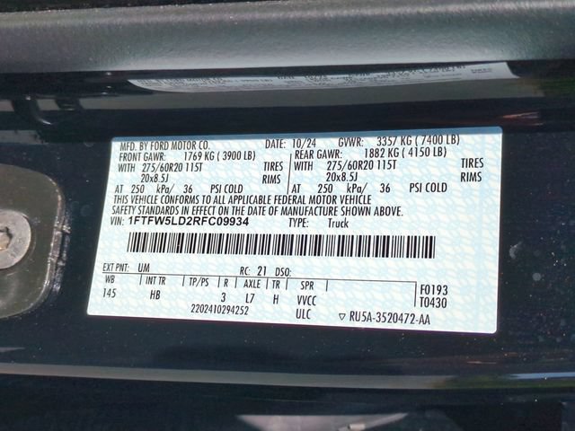 Certified 2024 Ford F150 Lariat w/ Bed Utility Package AWD/4WD image 37