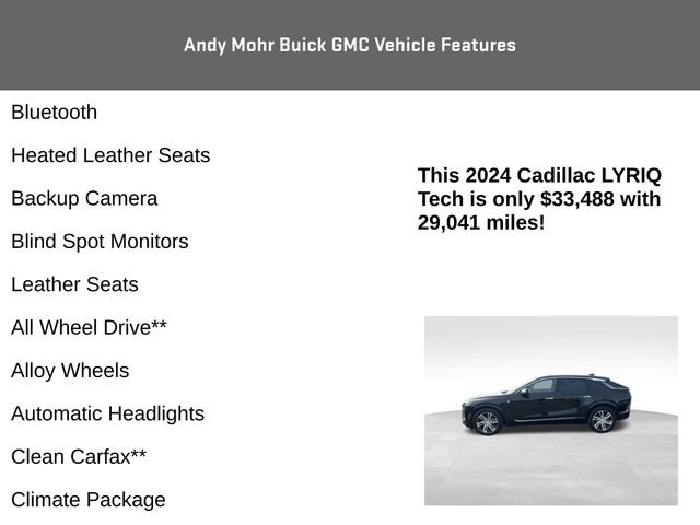 Used 2024 Cadillac Lyriq Tech w/ LPO, Floor Liner Package AWD/4WD image 4