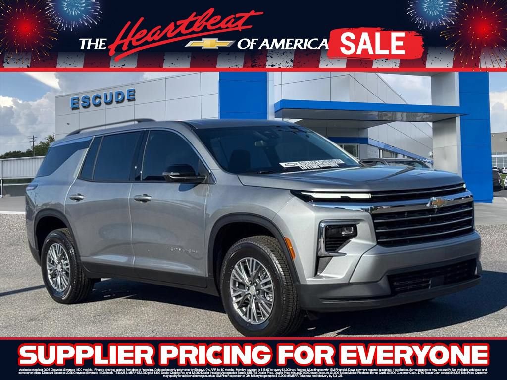New 2027 Chevrolet Traverse LT w/ LPO, Floor Liner Package