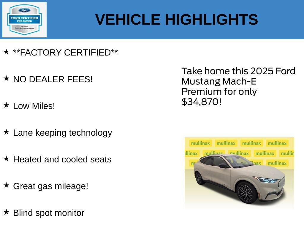 Used 2025 Ford Mustang Mach-E Premium RWD image 11