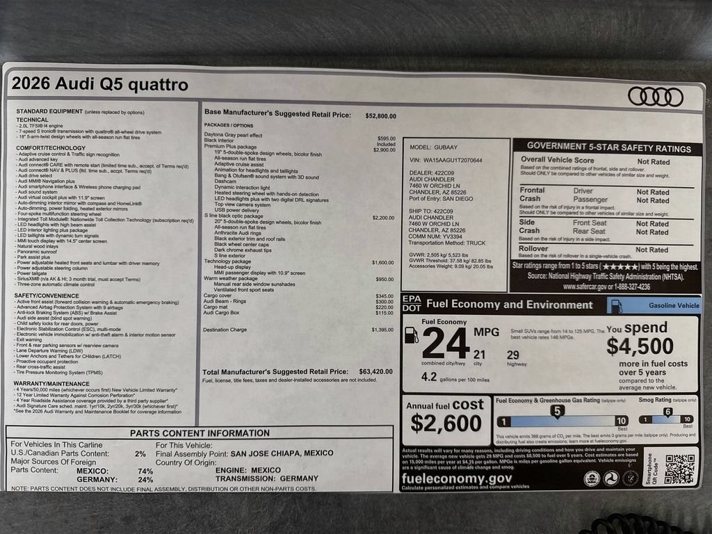 New 2026 Audi Q5 Premium Plus AWD/4WD image 9