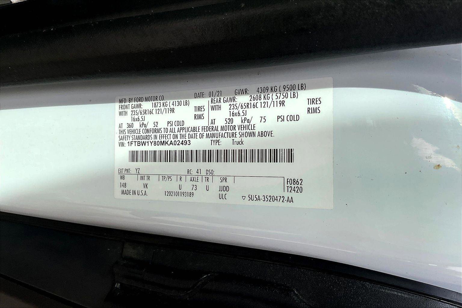 Used 2021 Ford Transit 350 Low Roof RWD image 14
