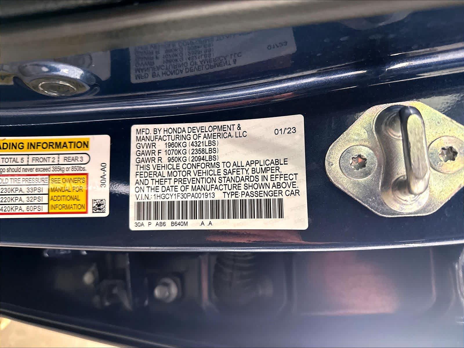Used 2023 Honda Accord EX image 21