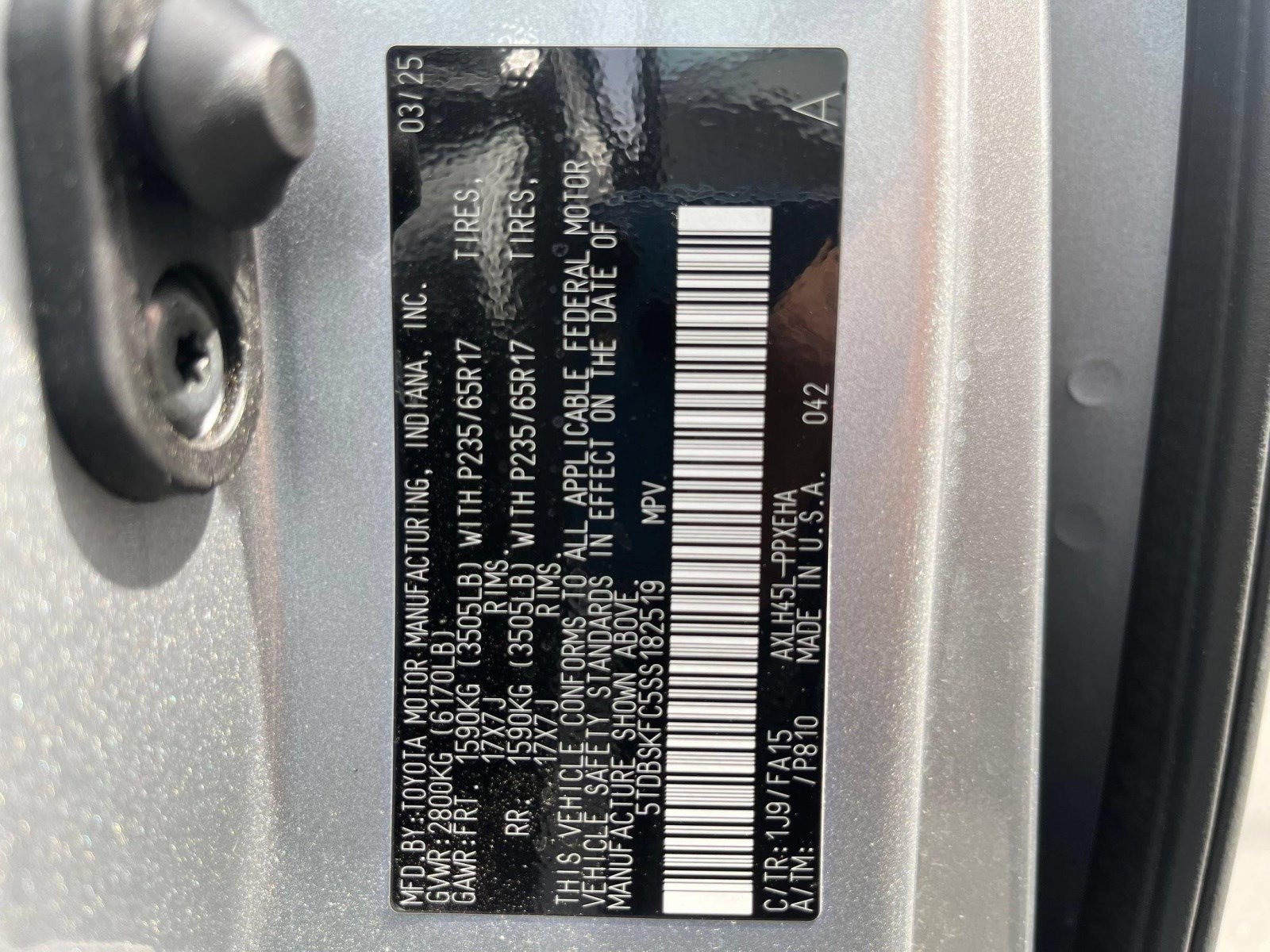 Used 2025 Toyota Sienna LE w/ LE Plus Package AWD/4WD image 33