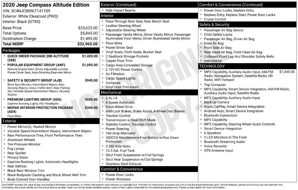 Used 2020 Jeep Compass Latitude FWD image 8