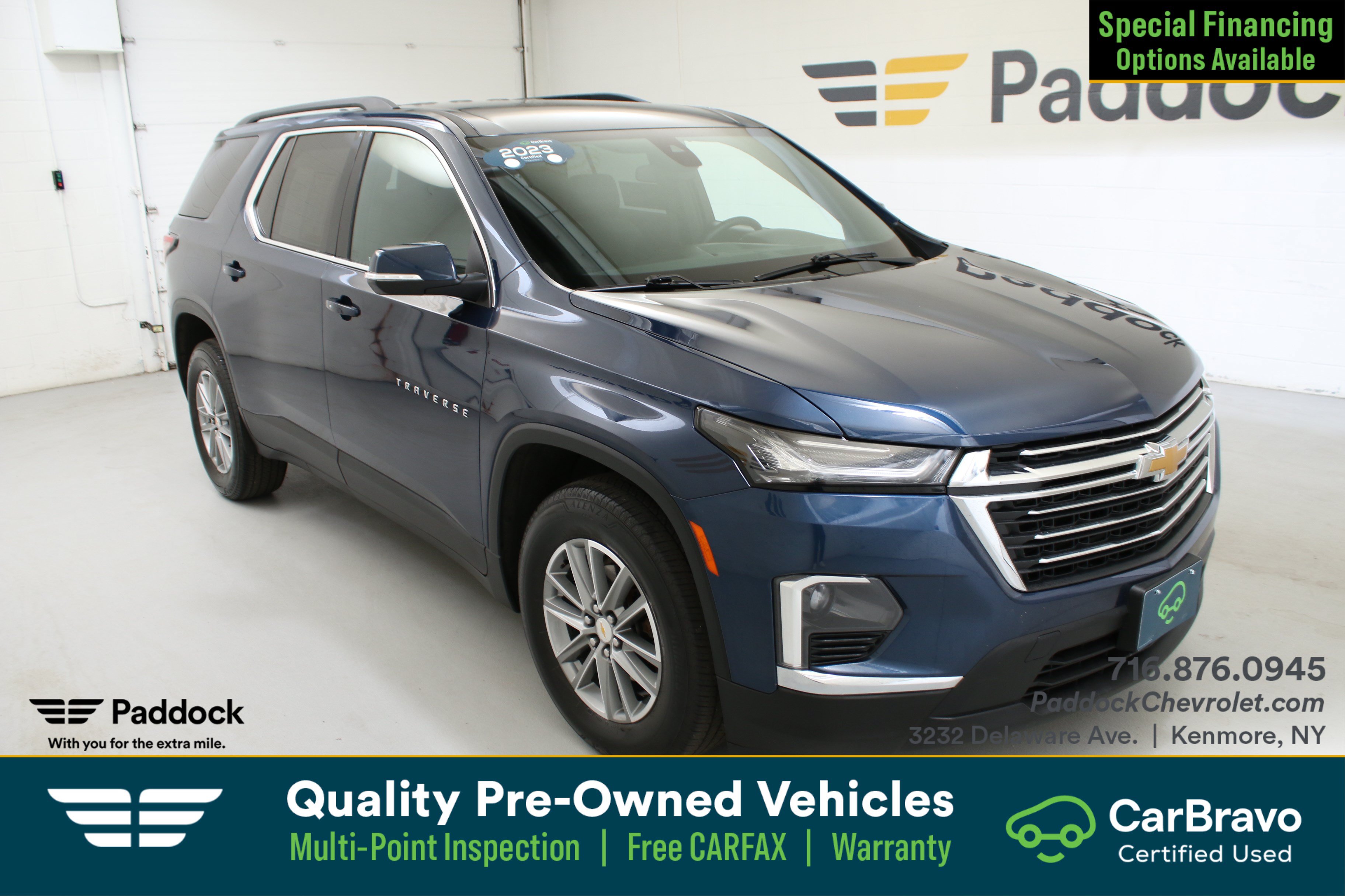 Certified 2023 Chevrolet Traverse LT w/ LPO, Floor Liner Package AWD/4WD image 1