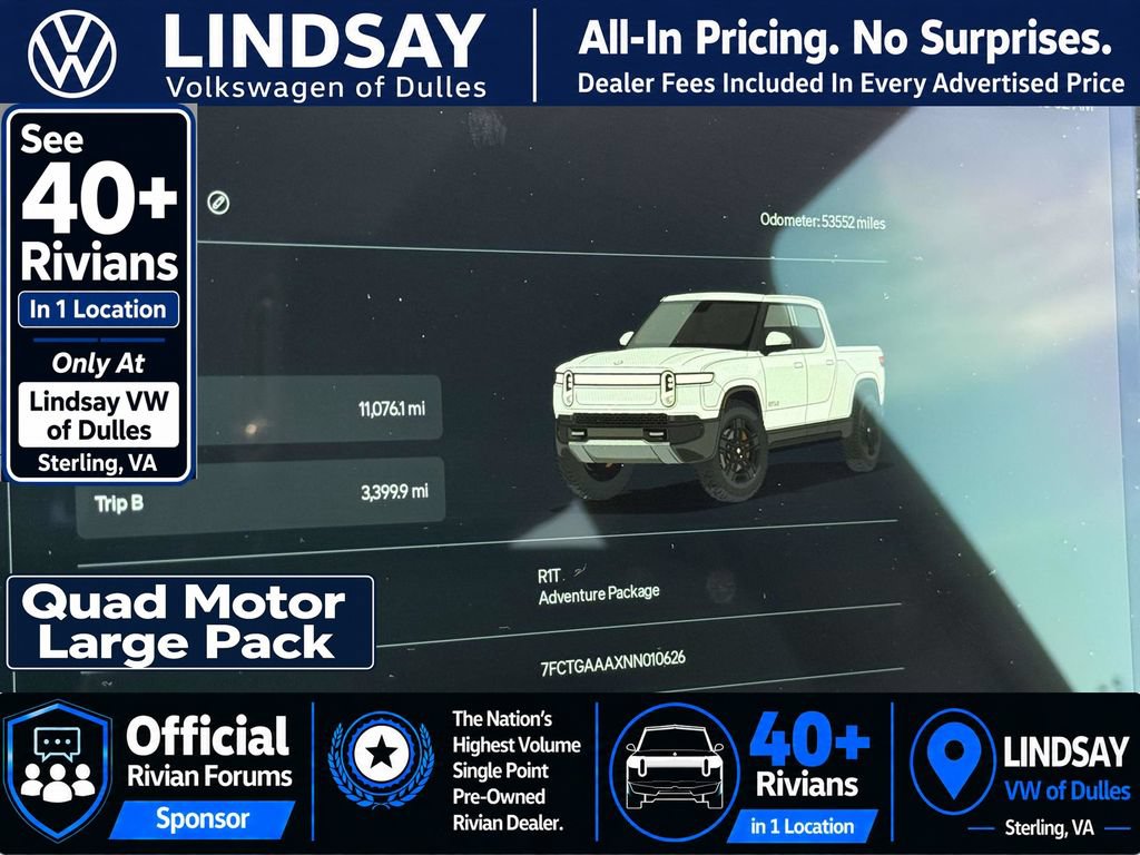 Used 2022 Rivian R1T Adventure AWD/4WD image 22