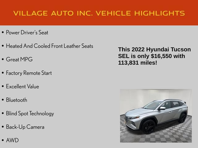 Used 2022 Hyundai Tucson SEL w/ Convenience + Premium Package AWD/4WD image 14