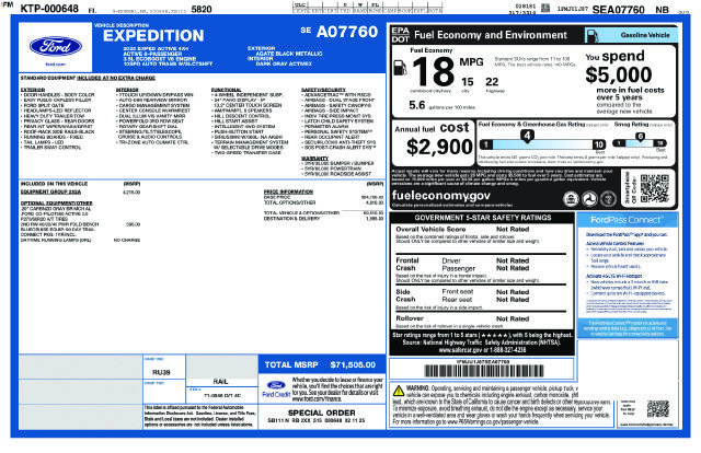 Used 2025 Ford Expedition Active AWD/4WD image 5