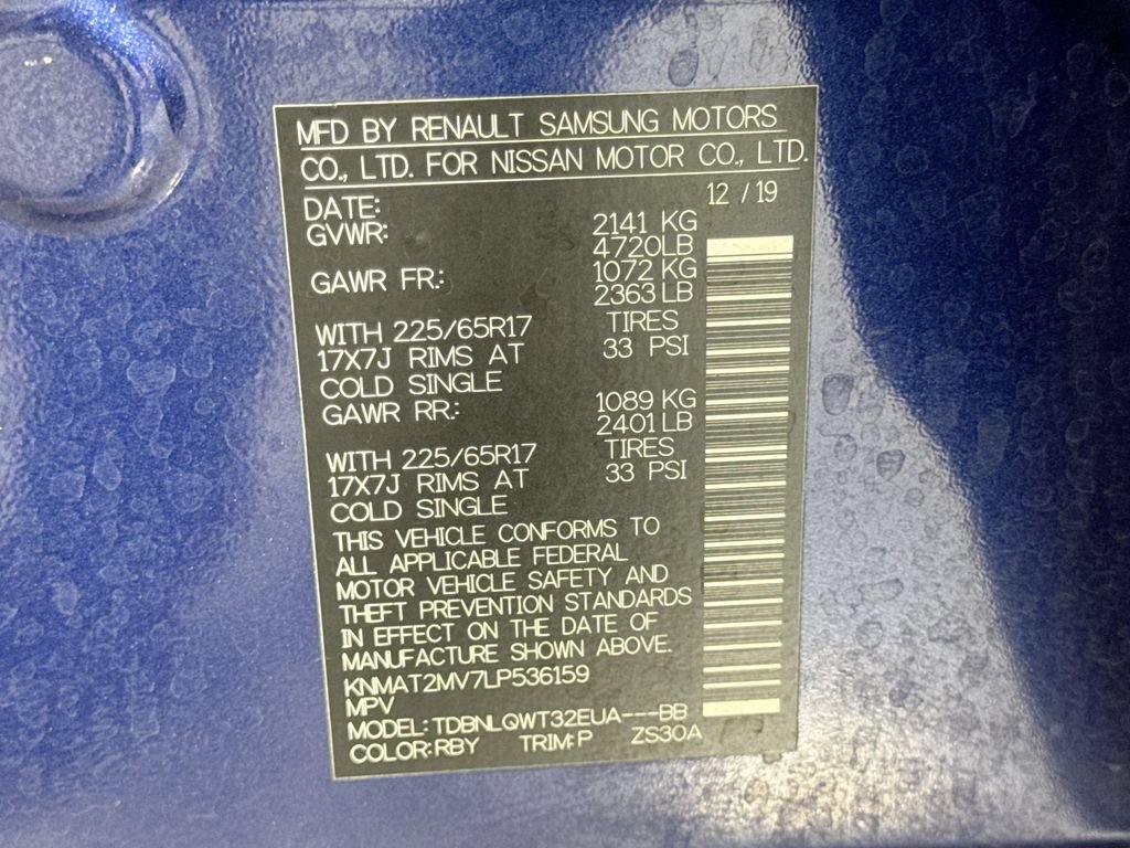 Used 2020 Nissan Rogue SV AWD/4WD image 34