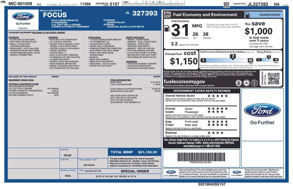 Used 2018 Ford Focus SE image 3