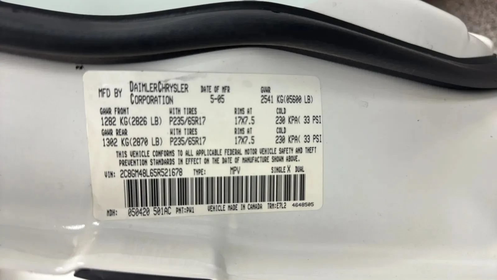 Used 2005 Chrysler Pacifica 2WD image 25