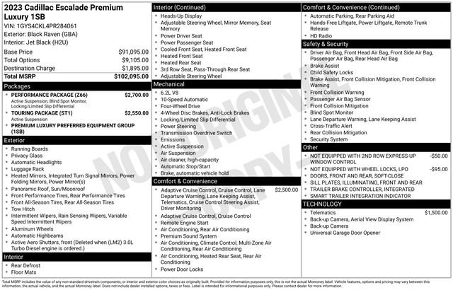 Certified 2023 Cadillac Escalade Premium Luxury w/ Performance Package image 6