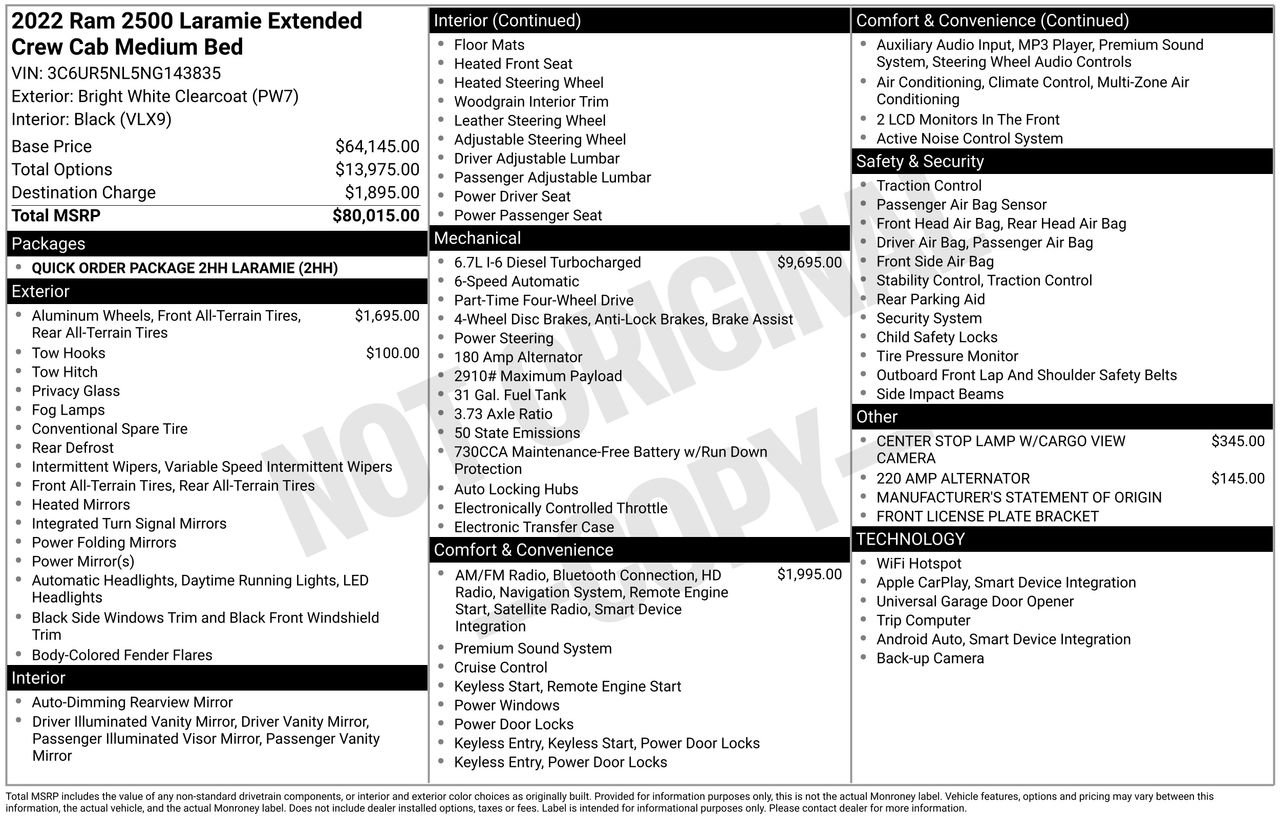 Used 2022 RAM 2500 Laramie image 37
