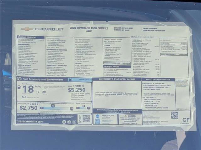 New 2026 Chevrolet Silverado 1500 LT w/ All Star Edition Plus image 18